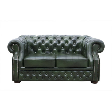 Sofa Chesterfield Windsor Classic skóra naturalna 2 osobowa