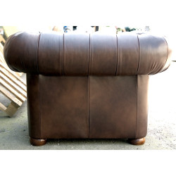 Pikowany Fotel Chesterfield Classic Skóra naturalna Pikowany Fotel Chesterfield Classic Skóra naturalna