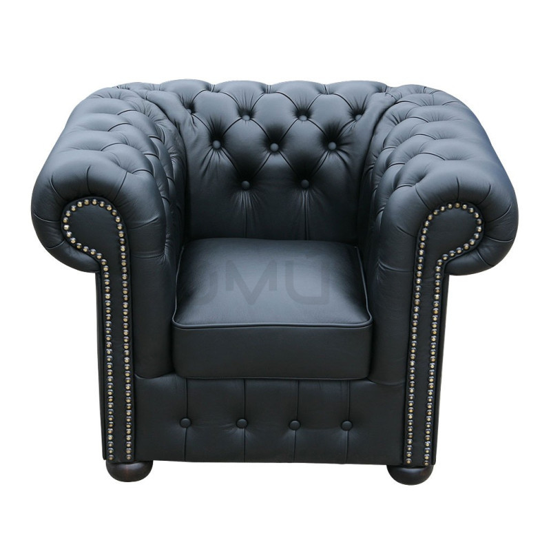 Pikowany Fotel Chesterfield Classic Skóra naturalna Pikowany Fotel Chesterfield Classic Skóra naturalna