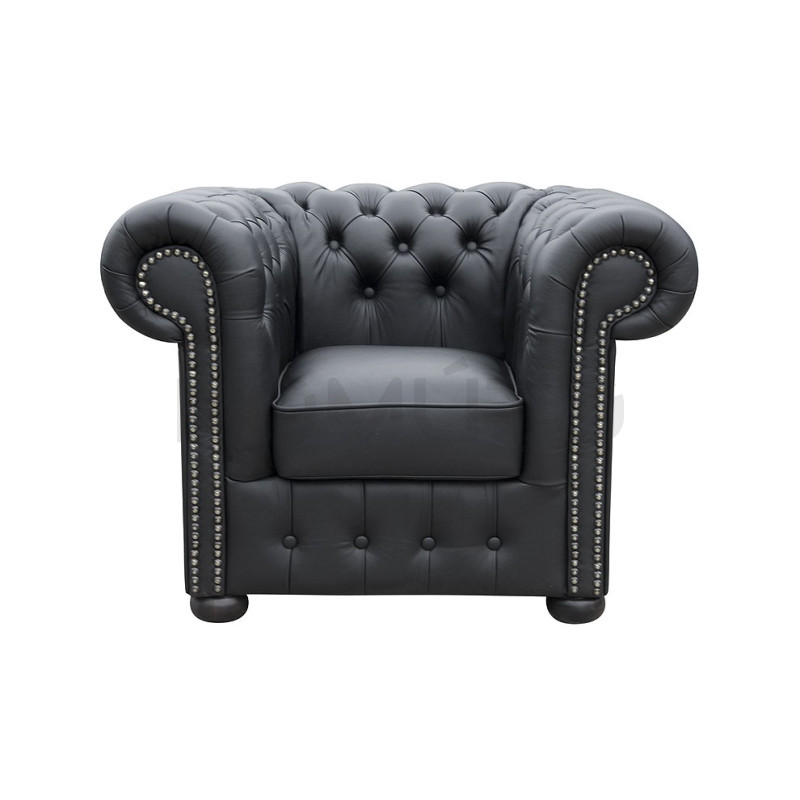 Pikowany Fotel Chesterfield Classic Skóra naturalna Pikowany Fotel Chesterfield Classic Skóra naturalna