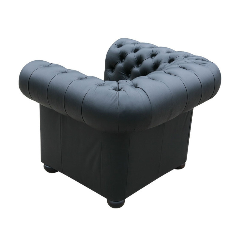 Pikowany Fotel Chesterfield Classic Skóra naturalna Pikowany Fotel Chesterfield Classic Skóra naturalna
