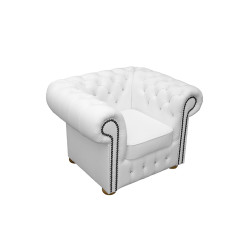 Fotel Chesterfield z kryształkami Glamour Classic Skóra Fotel Chesterfield z kryształkami Glamour Classic Skóra