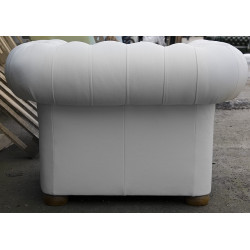 Fotel Chesterfield z kryształkami Glamour Classic Skóra Fotel Chesterfield z kryształkami Glamour Classic Skóra