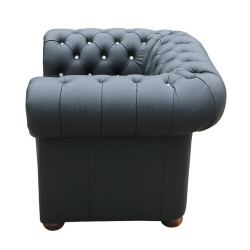 Fotel Chesterfield z kryształkami Glamour Classic Skóra Fotel Chesterfield z kryształkami Glamour Classic Skóra