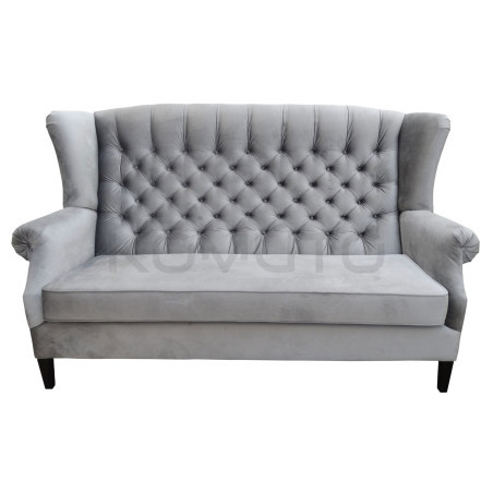 Sofa Chesterfield Uszak Old 2 os. plusz, welur, tkanina
