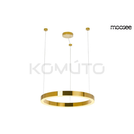 Lampa wisząca glamour RING LUXURY 50 złota okrąg