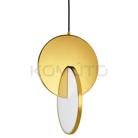 Lampa wisząca glamour DISCO złote srebrne koła