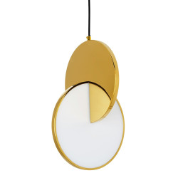 Lampa wisząca glamour DISCO złote srebrne koła Lampa wisząca glamour DISCO złote srebrne koła