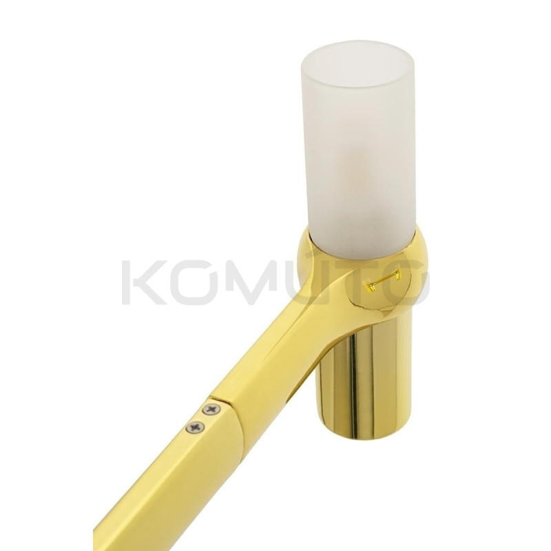 Lampa wisząca Atomic Long – styl glamour złota nad stół Lampa wisząca Atomic Long – styl glamour złota nad stół