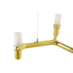 Lampa wisząca Atomic Long – styl glamour złota nad stół Lampa wisząca Atomic Long – styl glamour złota nad stół