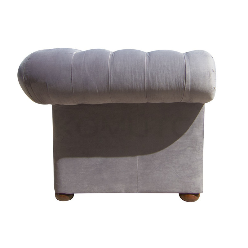 Fotel Chesterfield Classic XL plusz, welur, tkanina, materiał