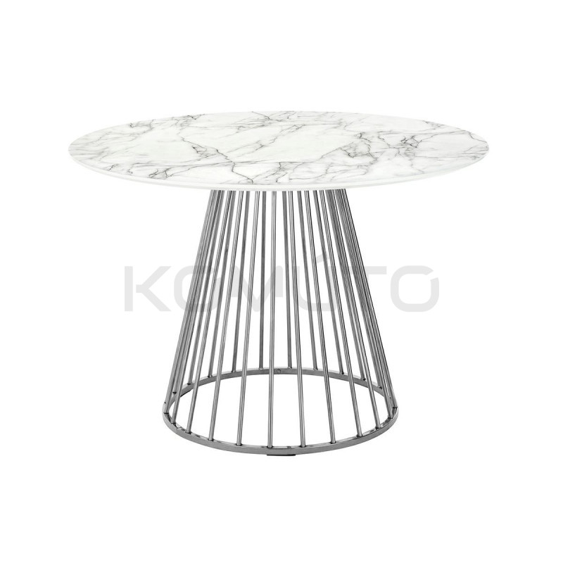 Okrągły Stół Glam Marble 110 blat marmur podstawa  metalowa  Okrągły Stół Glam Marble 110 blat marmur podstawa  metalowa