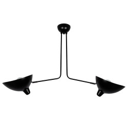 Lampa Raven 2 czarne klosze regulowane z białym wnętrzem Lampa Raven 2 czarne klosze regulowane z białym wnętrzem