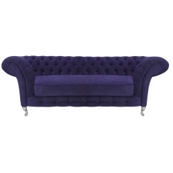Sofa Glamour Chesterfield Femmediva 3 osobowa wysokie nogi