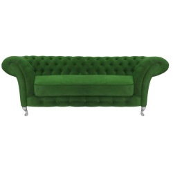 Sofa Glamour Chesterfield Femmediva 3 osobowa wysokie nogi