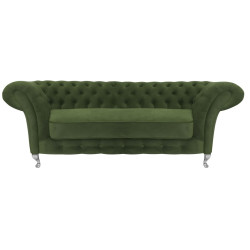 Sofa Glamour Chesterfield Femmediva 3 osobowa wysokie nogi