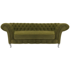 Sofa Glamour Chesterfield Femmediva 3 osobowa wysokie nogi