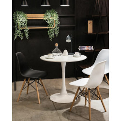 Okrągły Stół Tulip Skinny biały 80 na jednej nodze Okrągły Stół Tulip Skinny biały 80 na jednej nodze
