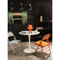 Okrągły Stół Tulip Skinny biały 80 na jednej nodze Okrągły Stół Tulip Skinny biały 80 na jednej nodze