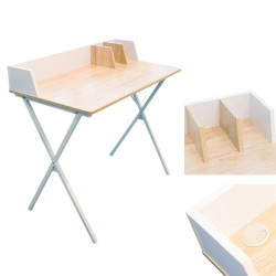 Małe Biurko Brico z przegródkami w stylu industrialnym Małe Biurko Brico z przegródkami w stylu industrialnym