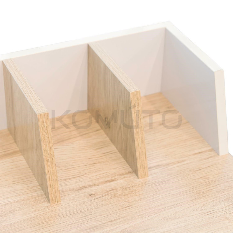 Małe Biurko Brico z przegródkami w stylu industrialnym Małe Biurko Brico z przegródkami w stylu industrialnym