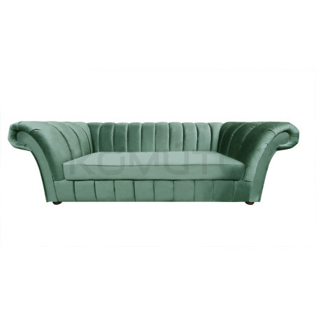 Sofa Art Deco Winchester 3 osobowa pluszowa, welurowa