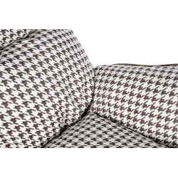 Boho Fotel bujany Otilia pepitka tapicerowany tkaniną w pepitkę Boho Fotel bujany Otilia pepitka tapicerowany tkaniną w pepitkę