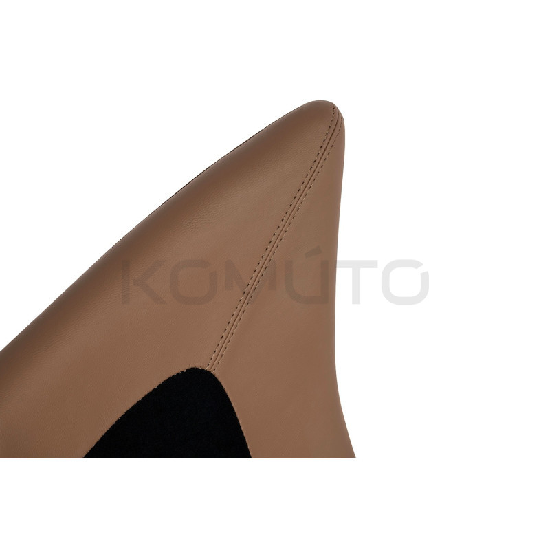 Boho Fotel bujany Otilia pepitka tapicerowany tkaniną w pepitkę Boho Fotel bujany Otilia pepitka tapicerowany tkaniną w pepitkę