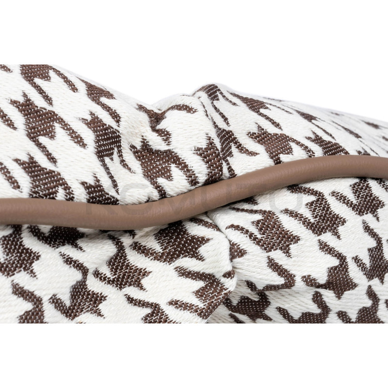 Boho Fotel bujany Otilia pepitka tapicerowany tkaniną w pepitkę Boho Fotel bujany Otilia pepitka tapicerowany tkaniną w pepitkę