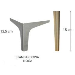 Sofa Art-Deco Beryl 3 osobowa w stylu glamour Sofa Art-Deco Beryl 3 osobowa w stylu glamour