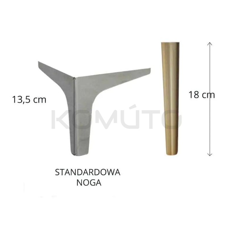 Sofa Art-Deco Beryl 3 osobowa w stylu glamour Sofa Art-Deco Beryl 3 osobowa w stylu glamour