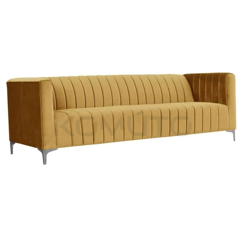 Sofa Art-Deco Beryl 3 osobowa w stylu glamour Sofa Art-Deco Beryl 3 osobowa w stylu glamour