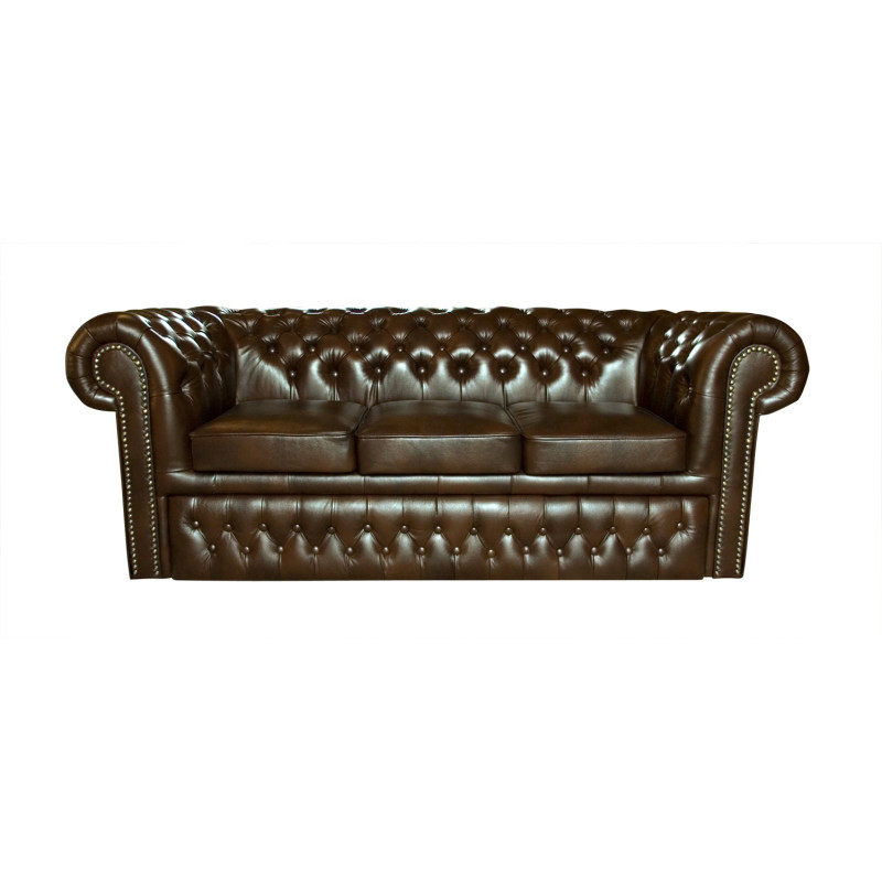 Sofa Chesterfield Rozkładana Classic Plus Skóra 3 osobowa Sofa Chesterfield Rozkładana Classic Plus Skóra 3 osobowa