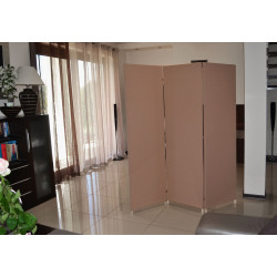 Parawan pokojowy Home biały, ecru, szary, brązowy, beżowy