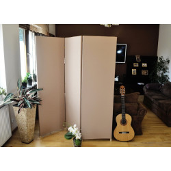 Parawan pokojowy Home biały, ecru, szary, brązowy, beżowy