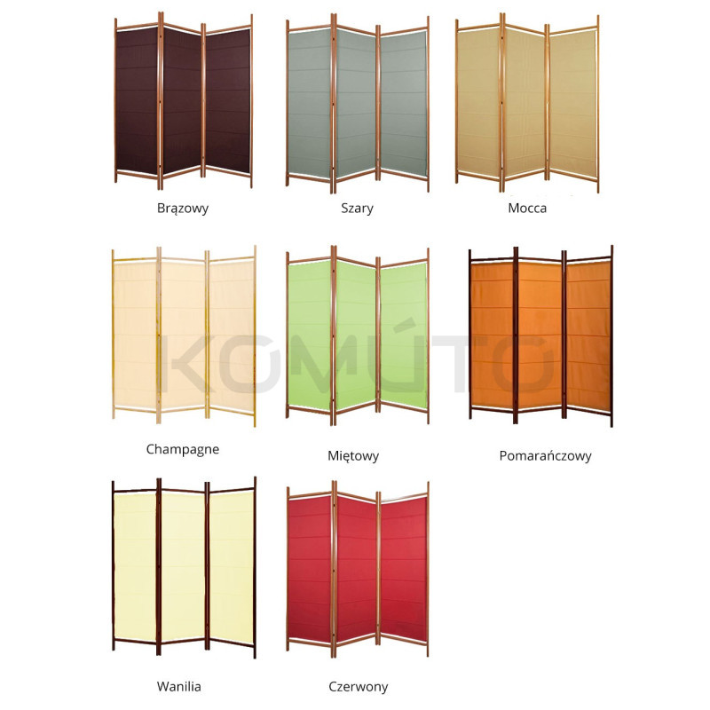 Parawan pokojowy Rainbow | komuto.pl Parawan pokojowy Rainbow | komuto.pl