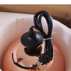 Lampa wisząca glamour miedziana Mirror Bolla 25 Lampa wisząca glamour miedziana Mirror Bolla 25