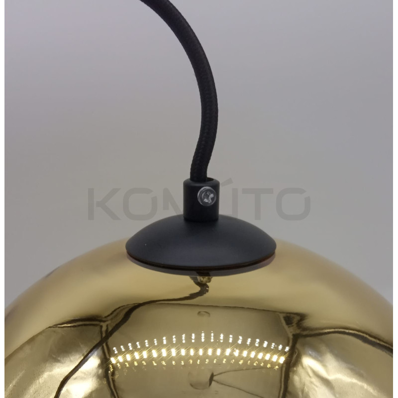 Lampa wisząca glamour złota Mirror Bolla złota 25 Lampa wisząca glamour złota Mirror Bolla złota 25