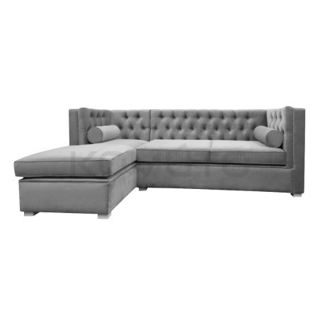 Rozkładany Narożnik Chesterfield ze spaniem London 250x200