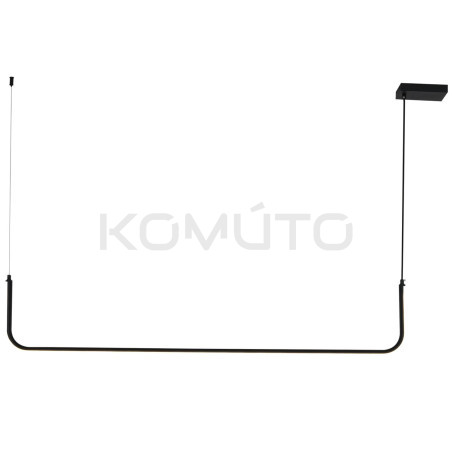 LAMPA WISZĄCA MINIMA-1 LED 120 czarna pozioma