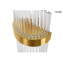 Kinkiet glamour FLORENS M kryształowe pałeczki złota opaska Kinkiet glamour FLORENS M kryształowe pałeczki złota opaska