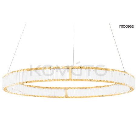 Lampa wisząca glamour LIBERTY 100 złota żyrandol kryształowy