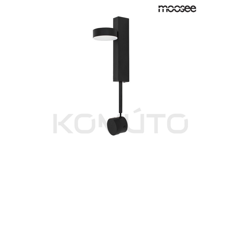 Kinkiet regulowany CLARID czarny włącznik ze ściemniaczem Kinkiet regulowany CLARID czarny włącznik ze ściemniaczem