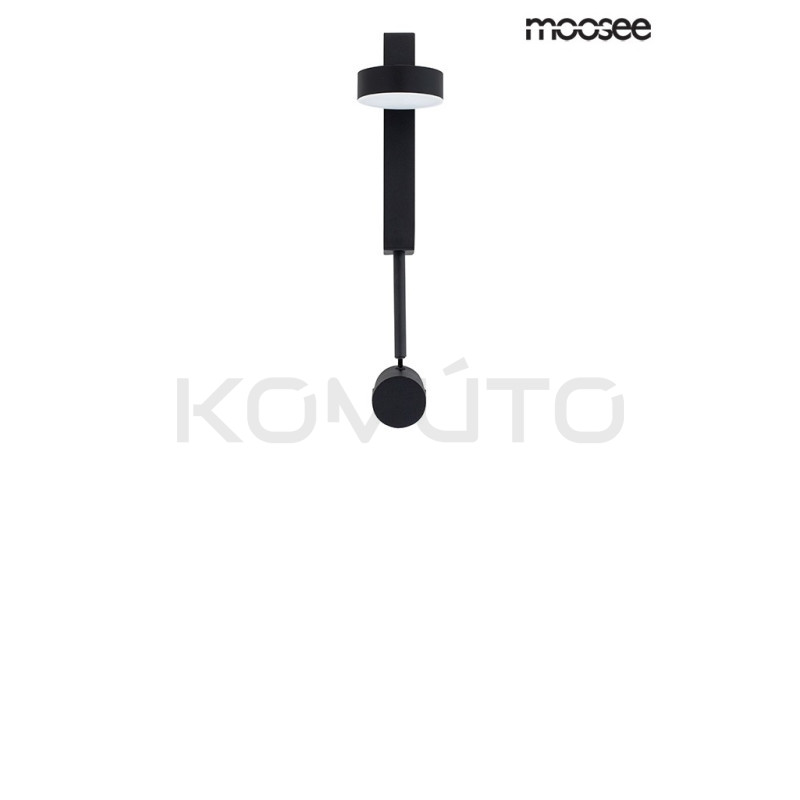 Kinkiet regulowany CLARID czarny włącznik ze ściemniaczem Kinkiet regulowany CLARID czarny włącznik ze ściemniaczem