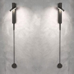 Kinkiet regulowany CLARID czarny włącznik ze ściemniaczem Kinkiet regulowany CLARID czarny włącznik ze ściemniaczem