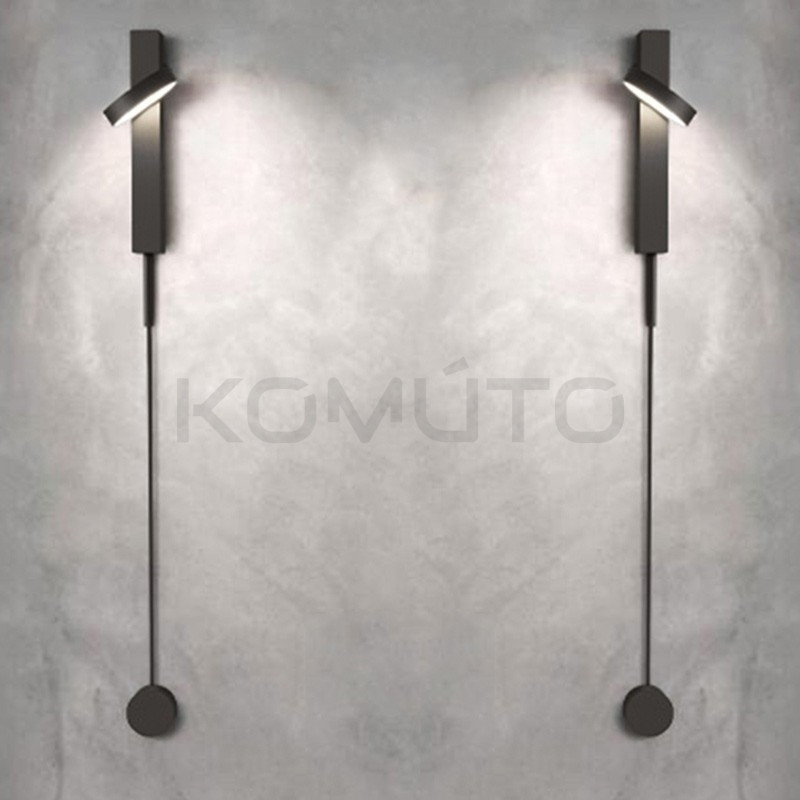 Kinkiet regulowany CLARID czarny włącznik ze ściemniaczem Kinkiet regulowany CLARID czarny włącznik ze ściemniaczem