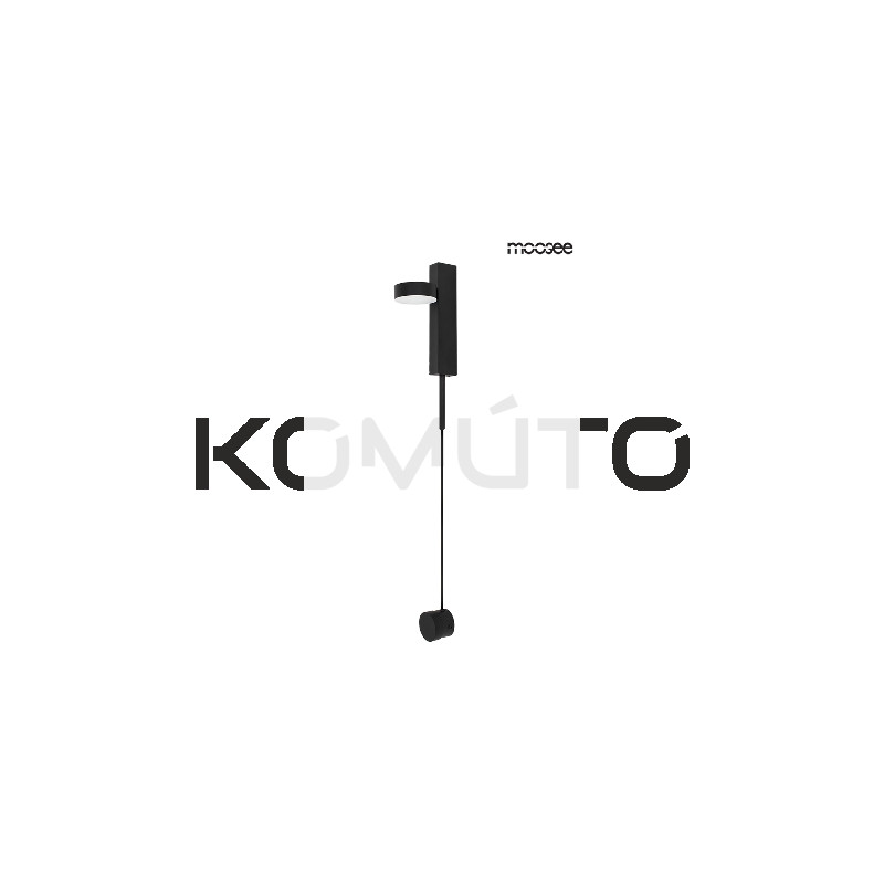 Kinkiet regulowany CLARID czarny włącznik ze ściemniaczem Kinkiet regulowany CLARID czarny włącznik ze ściemniaczem