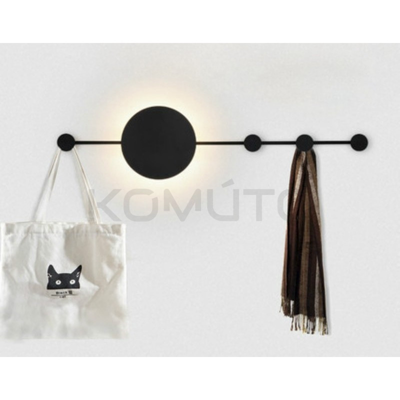 Czarny Kinkiet z wieszakiem z metalu Shadow Hang Czarny Kinkiet z wieszakiem z metalu Shadow Hang