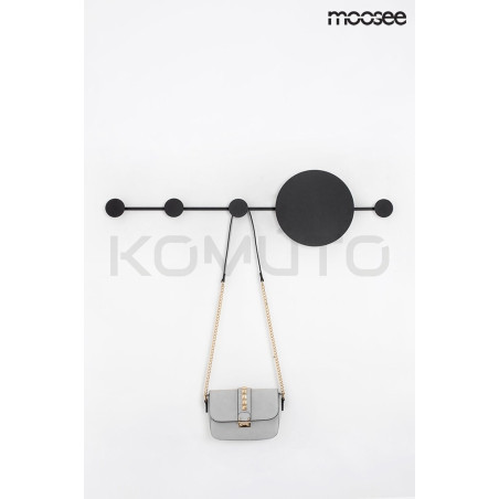 Czarny Kinkiet z wieszakiem z metalu Shadow Hang