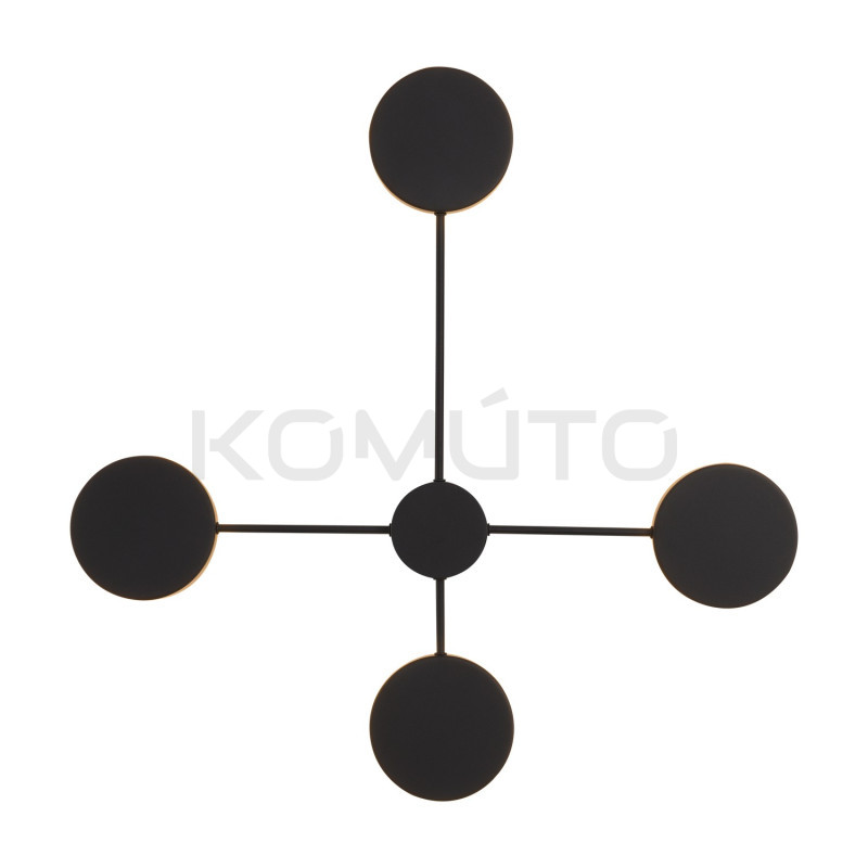 Kinkiet Shadow Clex 4 czarny nowoczesny dekoracyjny element Kinkiet Shadow Clex 4 czarny nowoczesny dekoracyjny element